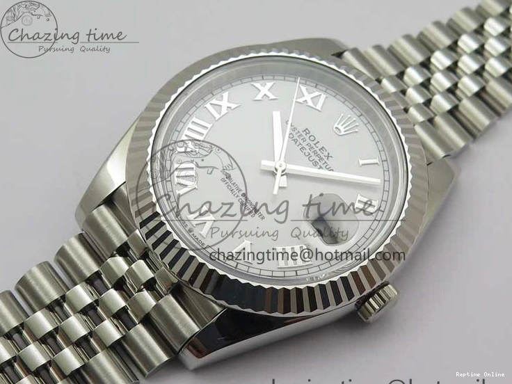 0506 New DateJust 41 126334 ARF 1:1 Best Edition 904L Steel White Roman Dial on Jubilee Bracelet A Bold 2551